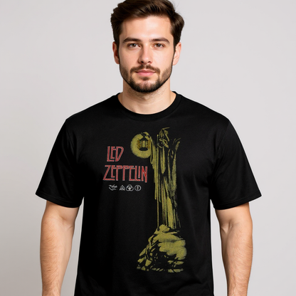 T-shirt noir Led Zeppelin Stairway to Heaven