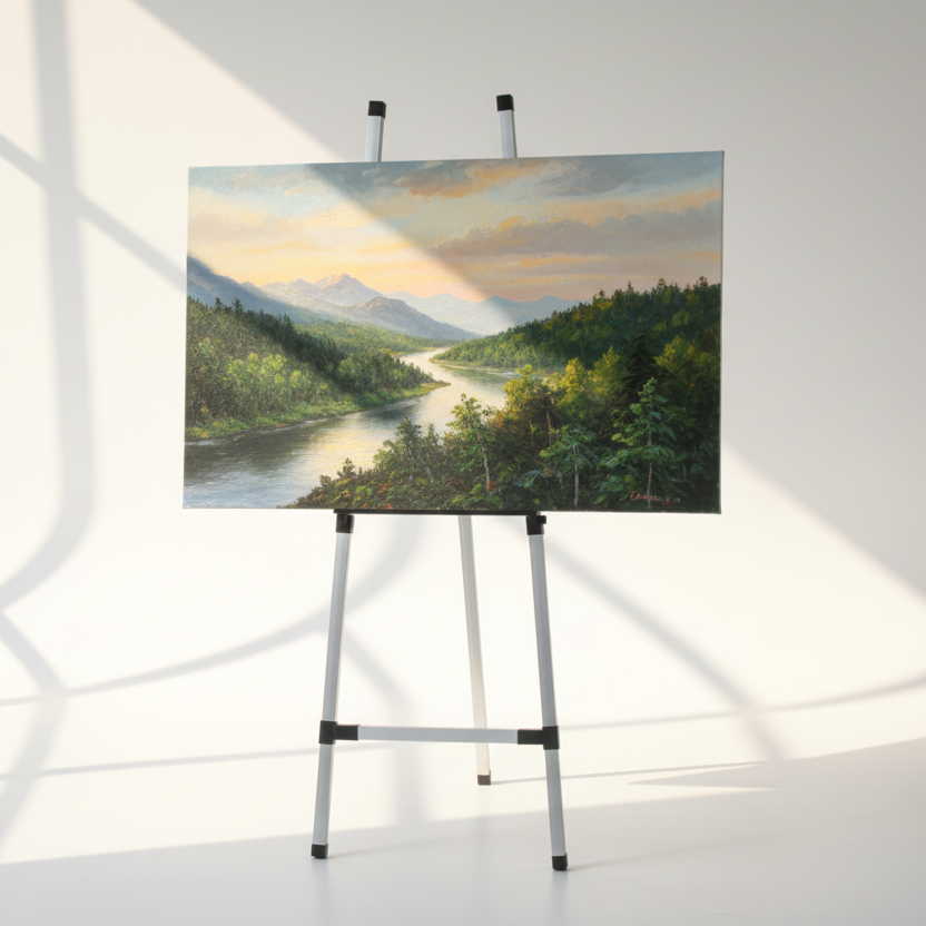 Black Aluminium Display Easel, 64"