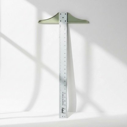 Règle té avec tête fixe en aluminium