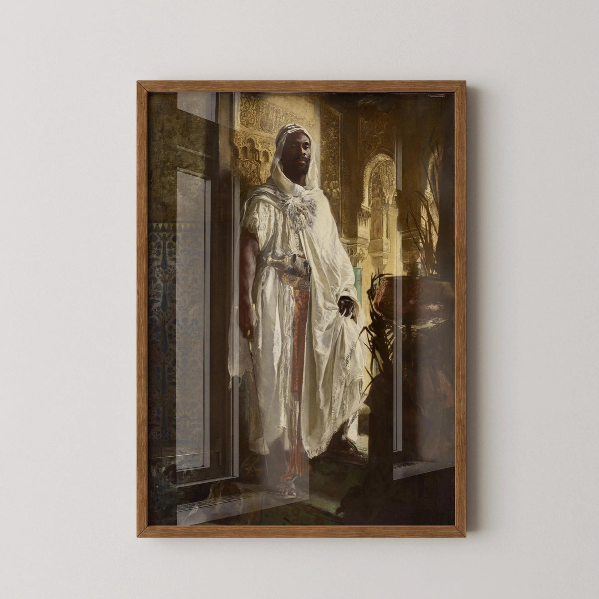 Eduard Charlemont - Le Chef Maure | Célèbre œuvre d'art orientaliste (disponible encadrée à la main ou non encadrée)