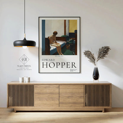 Edward Hopper - HOTEL ROOM | Famous Art (available handframed or unframed)