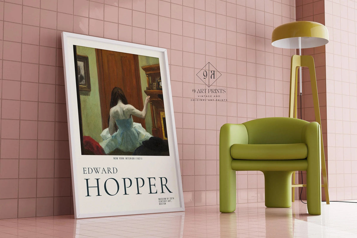 Edward Hopper - New York Interior | Famous Art (available handframed or unframed)