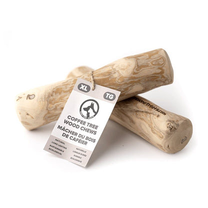 Jouet à mâcher en bois de café, très grande taille