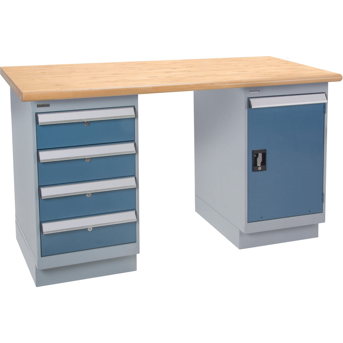 Pre-Designed Workbench, Door & Drawers, 2500 lbs. Cap., 60" W x 36" D, 34" H