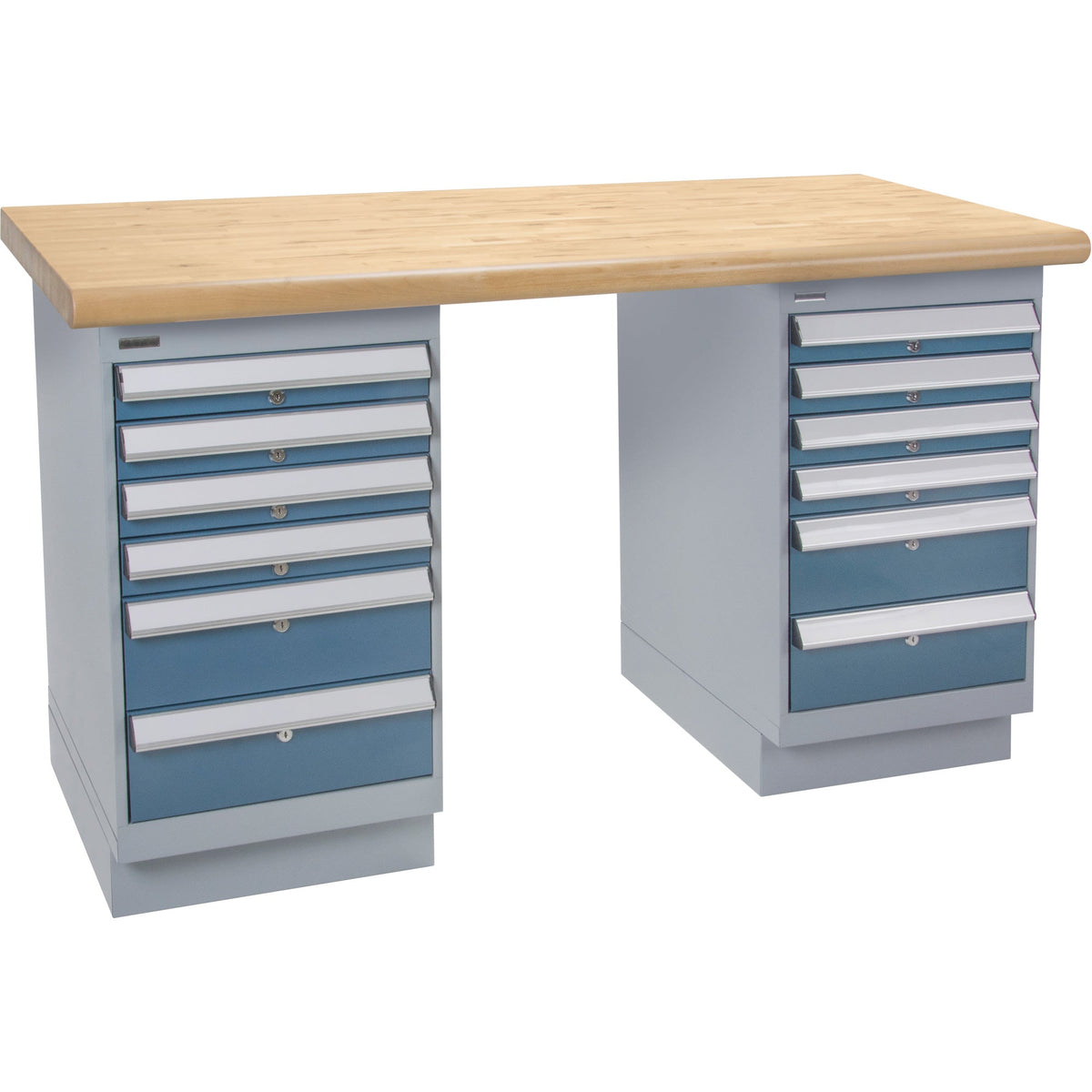 Heavy-Duty Workbench, Dual Drawers, 1500 lbs. Cap., 72" W x 30" D, 34" H