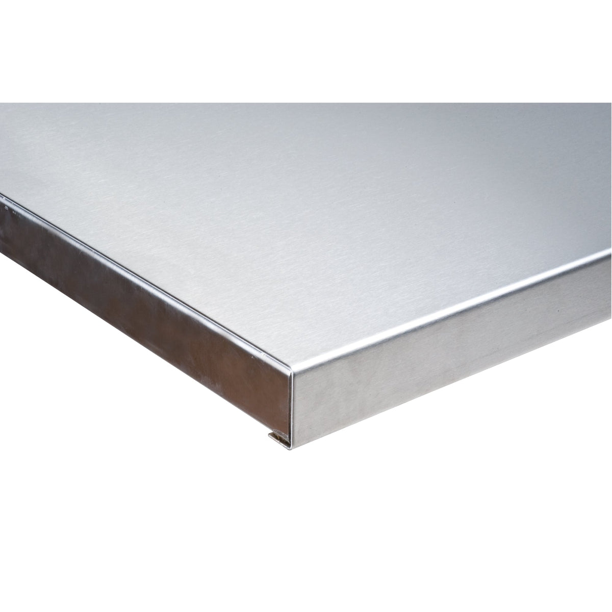 304 Stainless Steel Wood-Filled Workbench Tops, 30" D x 72" W, 1-3/4" Thick