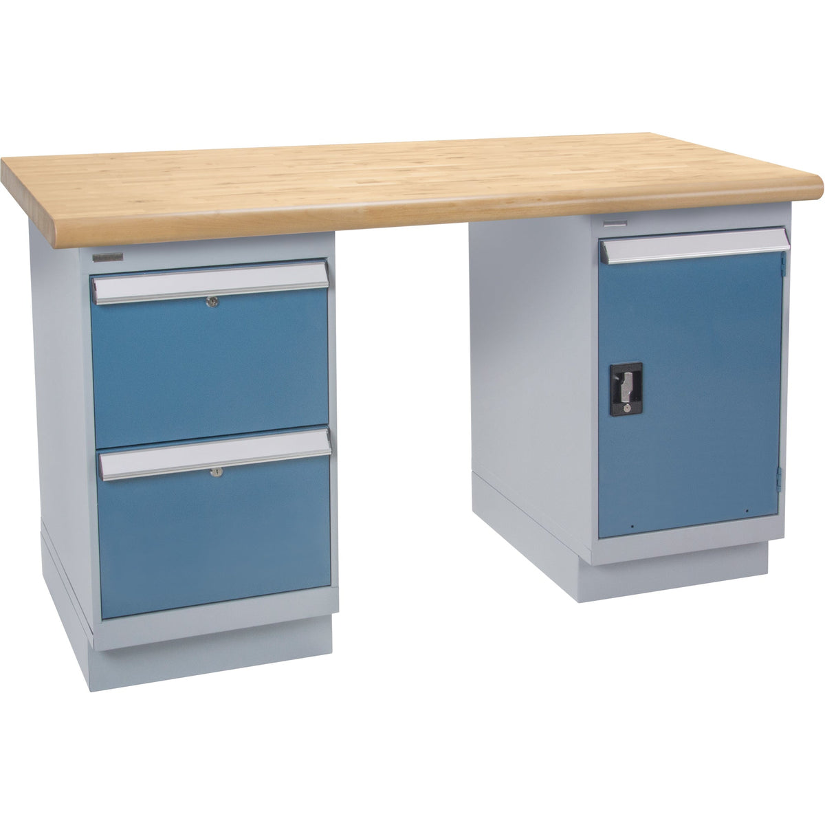 Heavy-Duty Workbench, Door & Drawers, 1500 lbs. Cap., 60" W x 24" D, 34" H