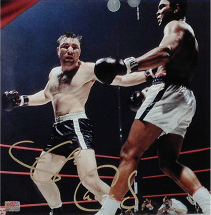George Chuvalo Signed 11x11 Boxing Photo Canada
