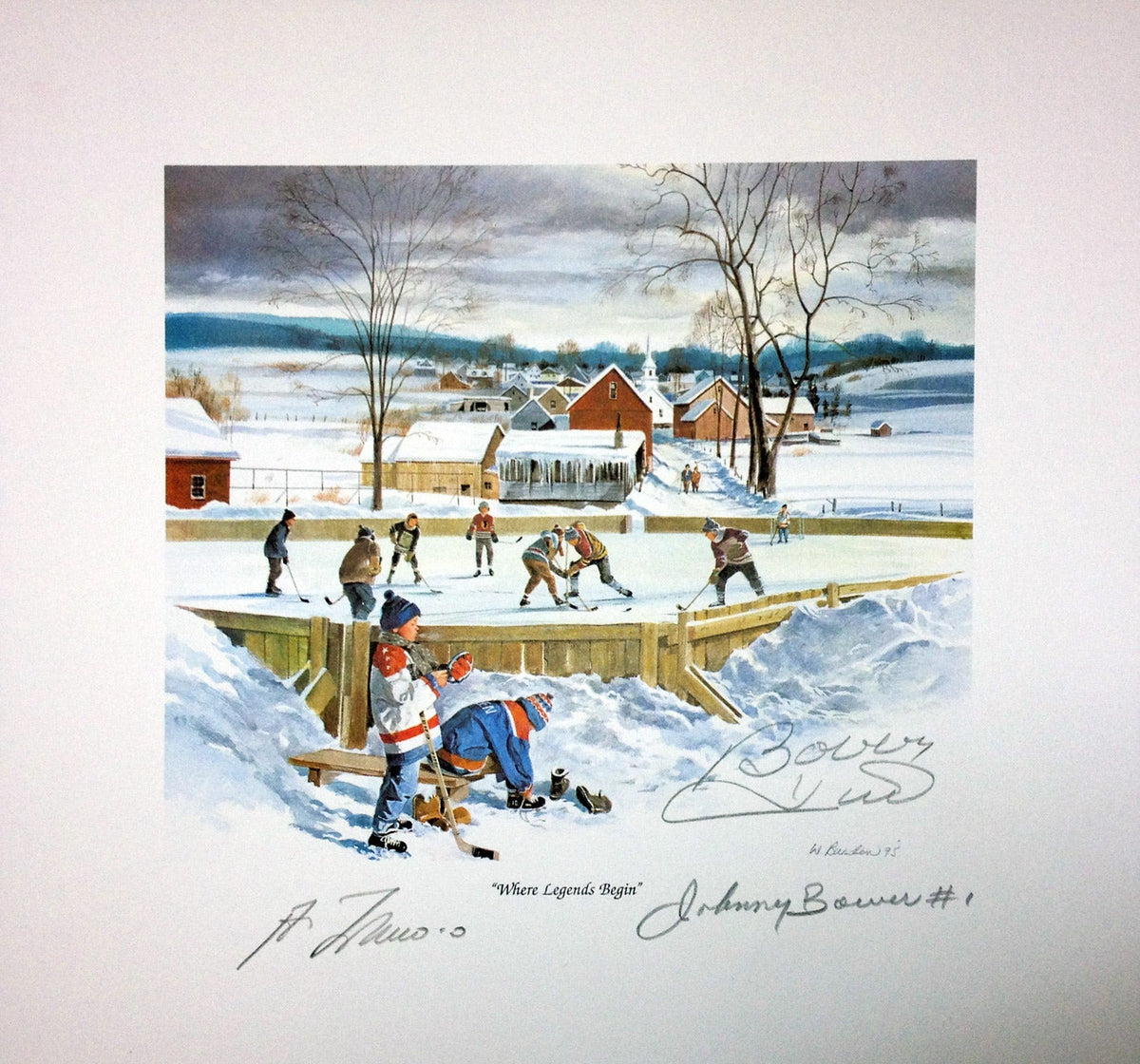 Where Legends Begin Litho Signed by Bower, Hull & Lafleur