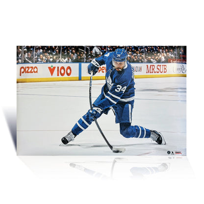 Auston Matthews Slapshot Toronto NHL Licensed Hockey Print