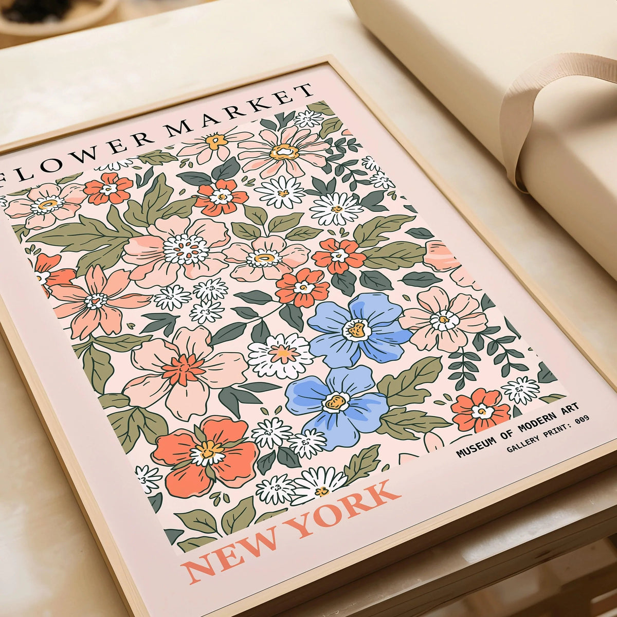 Flower Market Art Print: New York Botanical Exhibition, Giclee Paper