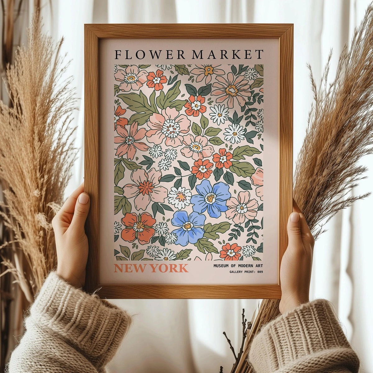 Flower Market Art Print: New York Botanical Exhibition, Giclee Paper