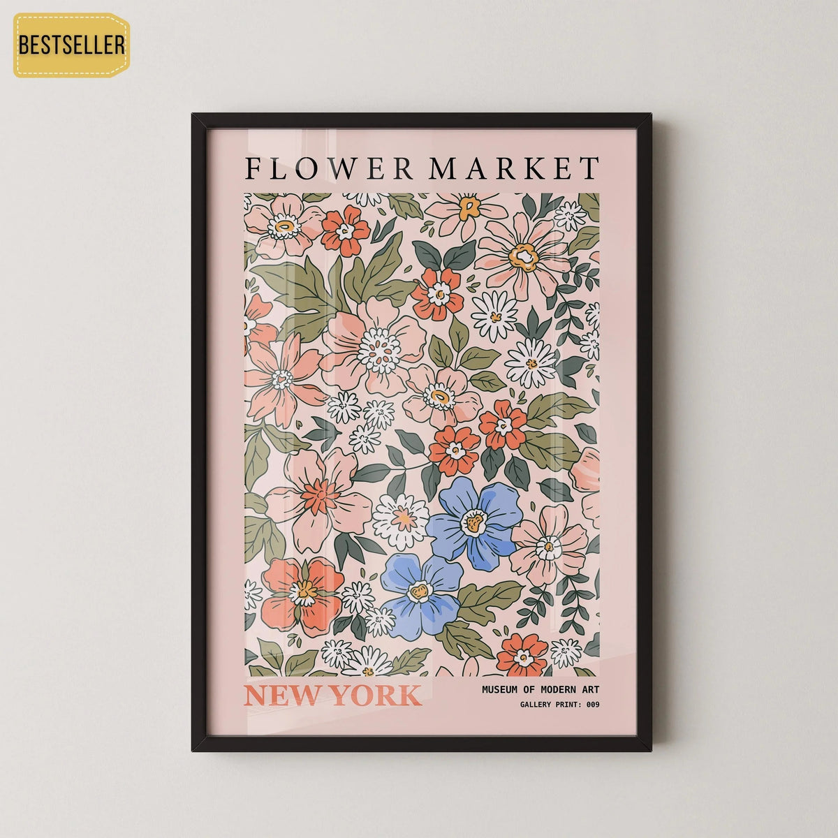 Flower Market Art Print: New York Botanical Exhibition, Giclee Paper