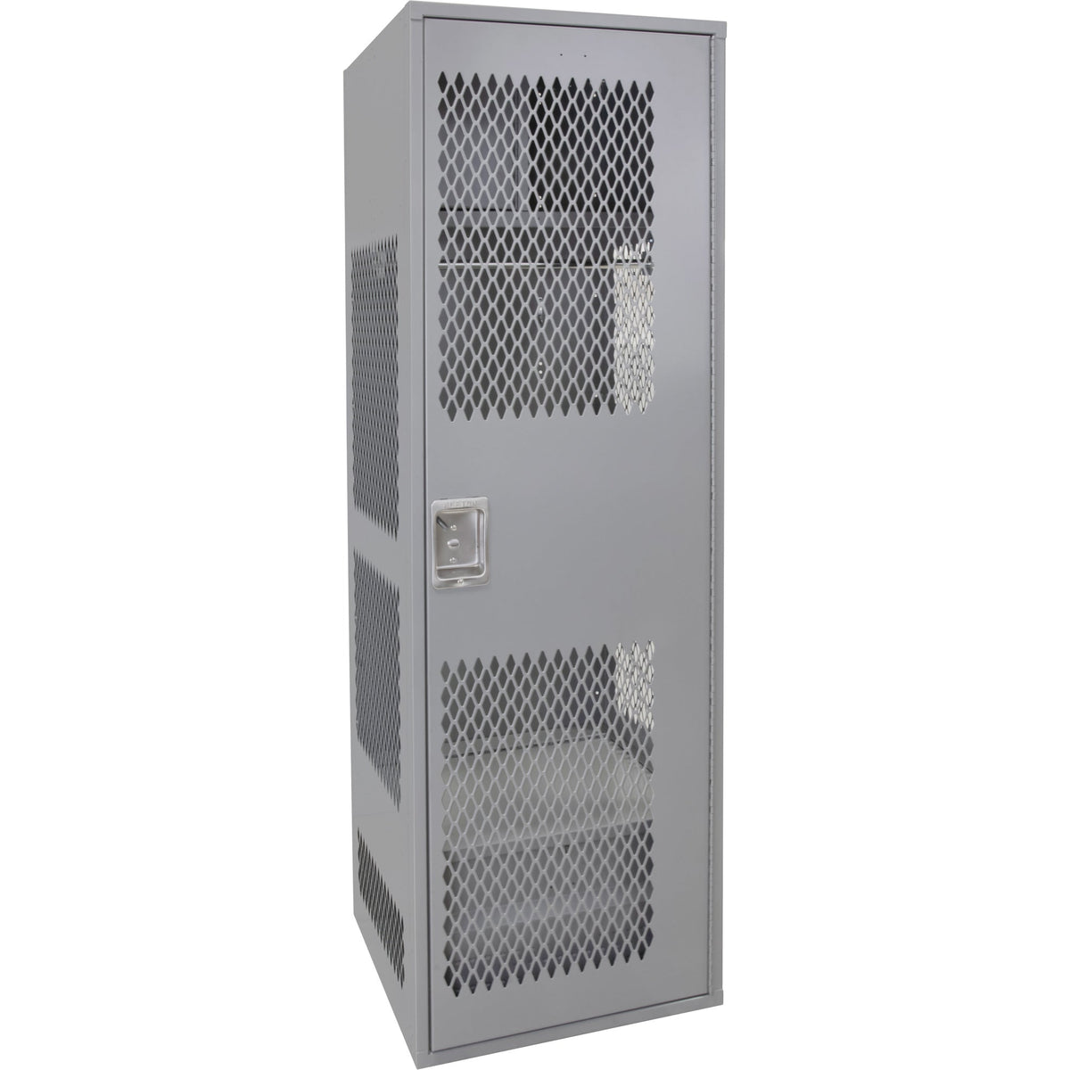 Gear Locker with Door, Steel, 24" W x 24" D x 72" H, Grey