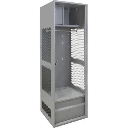 Casier de rangement pour équipements, Acier, 24" L x 18" P x 72" H, Gris