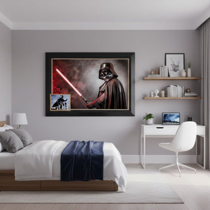 David Prowse Autographed Darth Vader Framed Display (38.5x28)