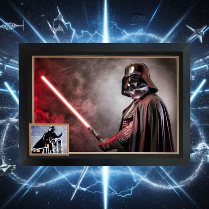 David Prowse Autographed Darth Vader Framed Display (38.5x28)