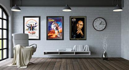 Back to the Future Michael J. Fox Vintage Framed Film Poster
