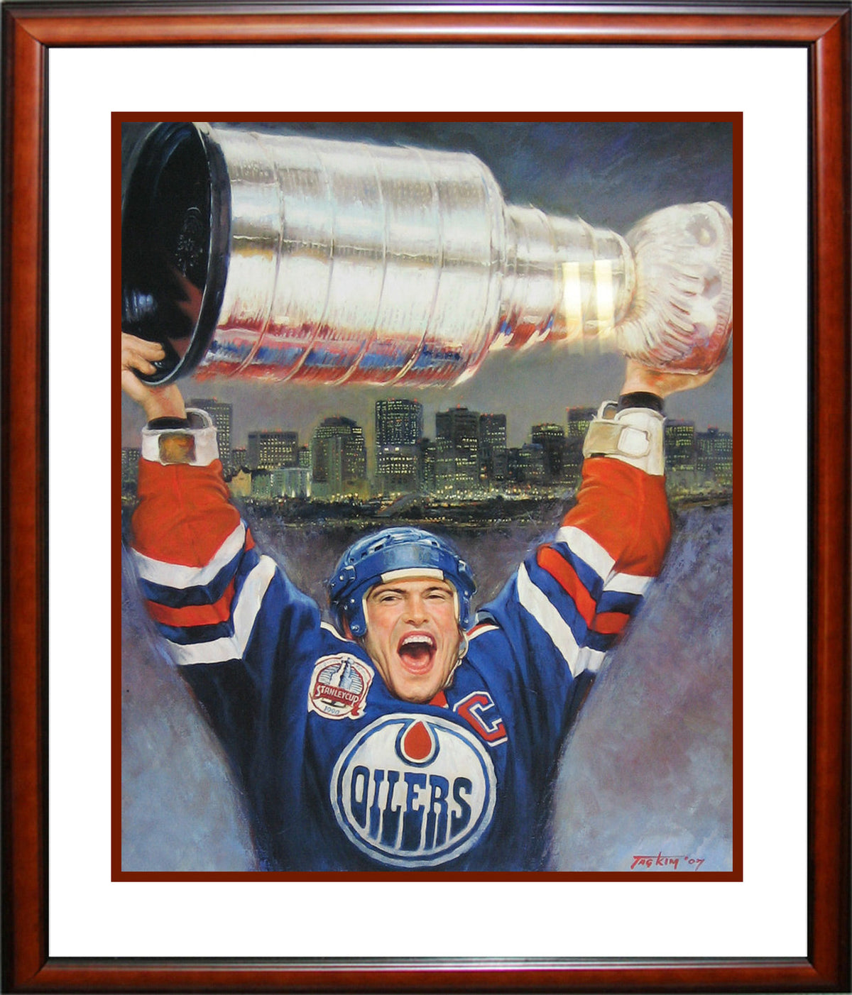 Mark Messier Limited Edition Lithograph /1111 (32x28)