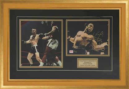 DOUBLE PHOTO MUHAMMAD ALI ET GEORGE CHUVALO - ÉDITION LIMITÉE DE 199 (32"X24")