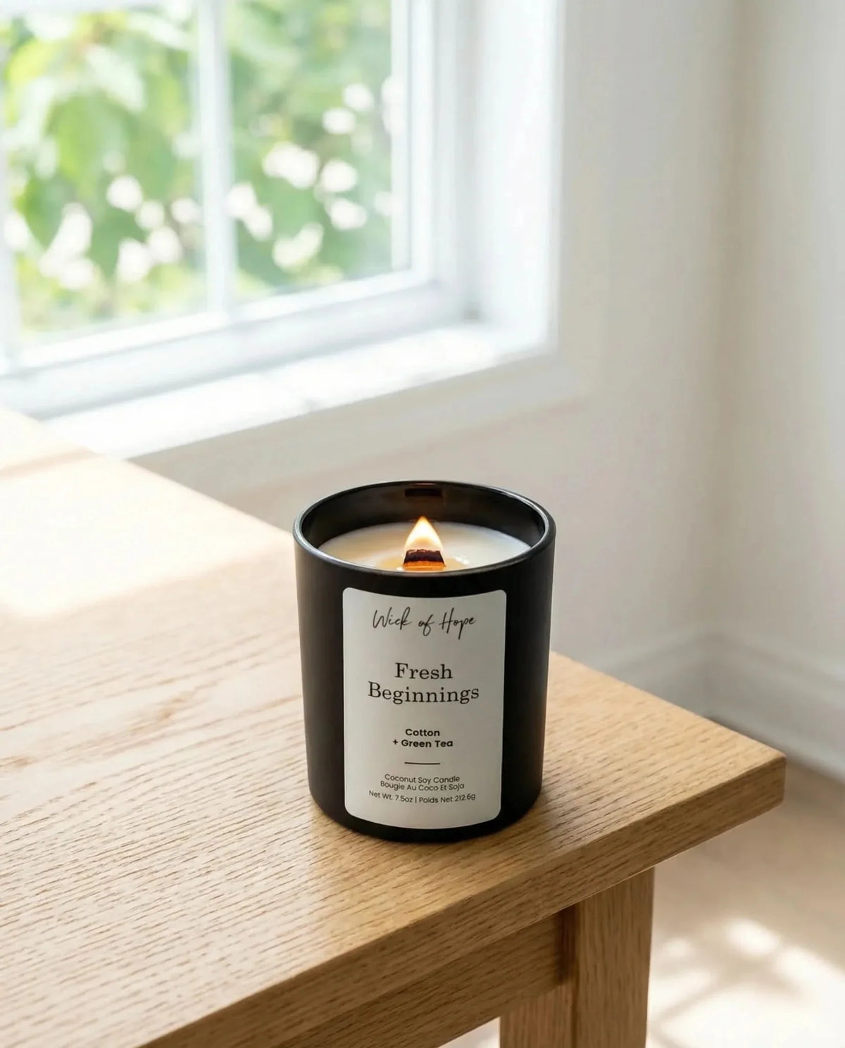 Bougie Nouveaux Départs | Coton + Thé vert