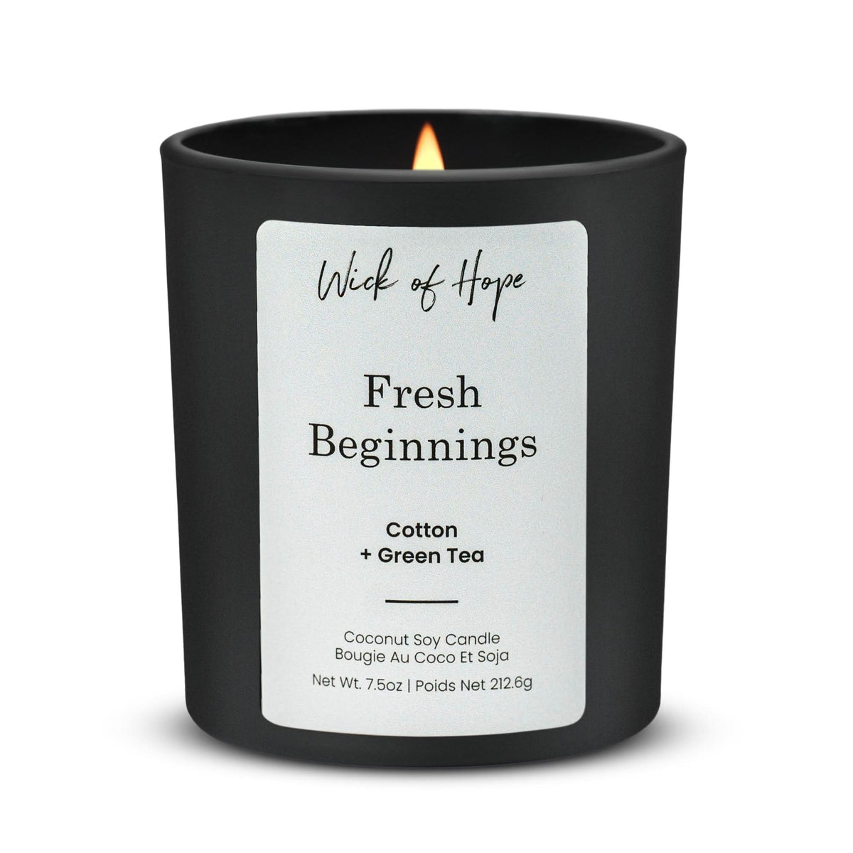 Bougie Nouveaux Départs | Coton + Thé vert