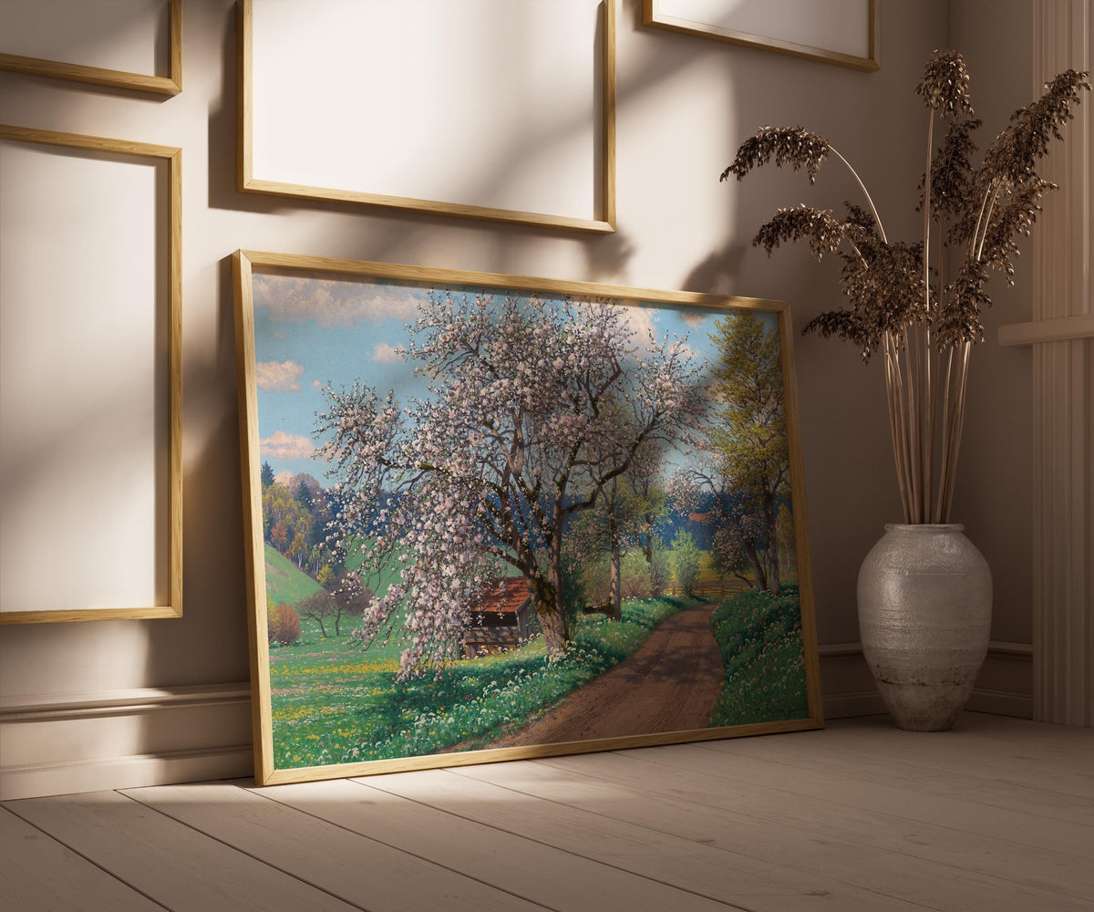 Fritz M√ºller-Landeck Spring Day Print: German Countryside Art