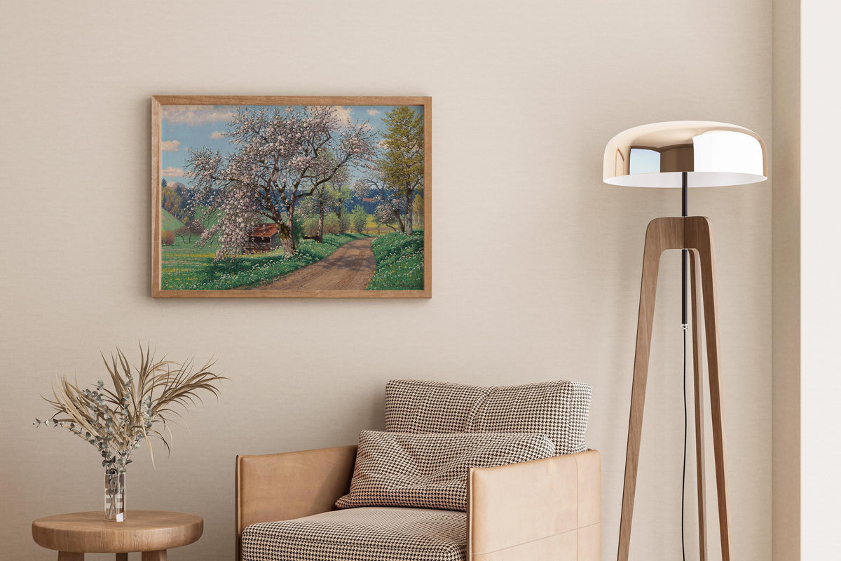 Fritz M√ºller-Landeck Spring Day Print: German Countryside Art