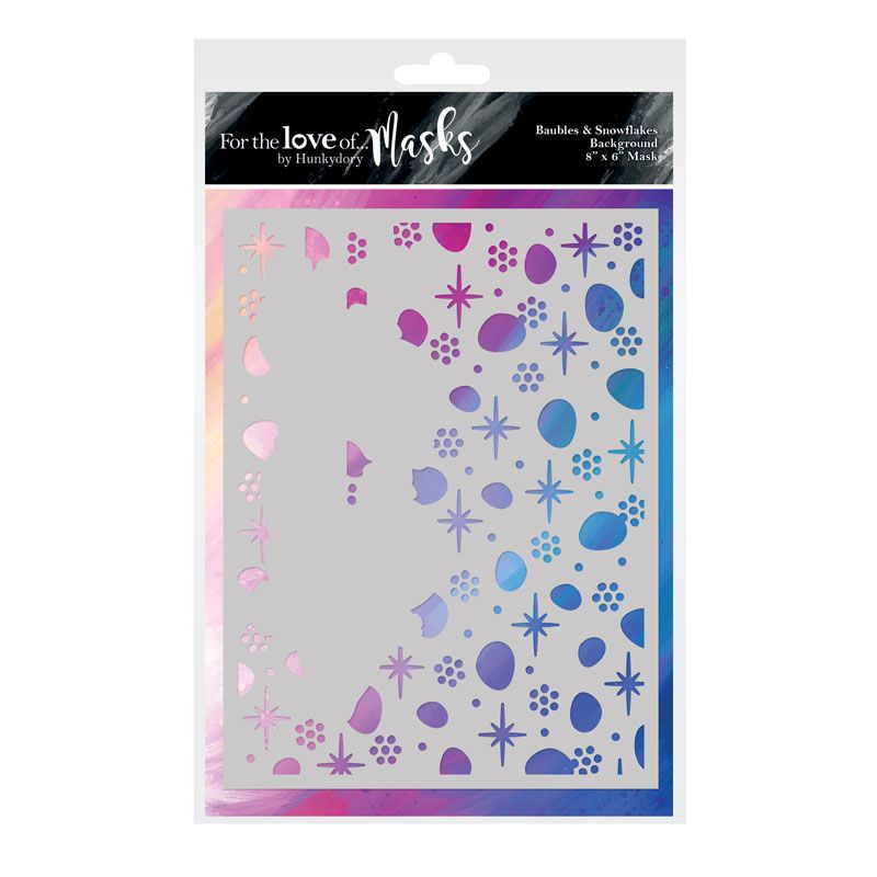 For The Love Of Masks - Masque Baubles & Snowflakes 6" x 8"