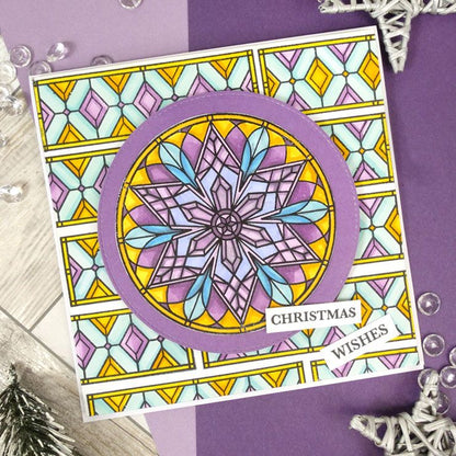 For The Love Of Stamps - Un Noël Vitrail - Flocon givré