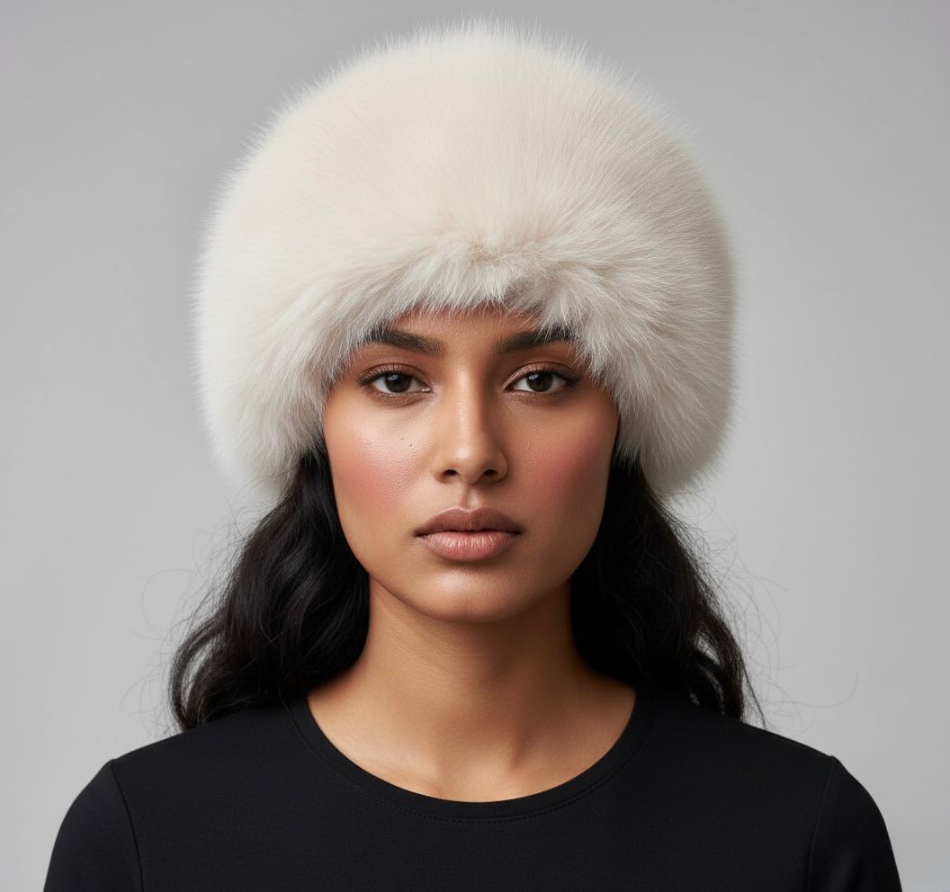 Chapeau original en fausse fourrure