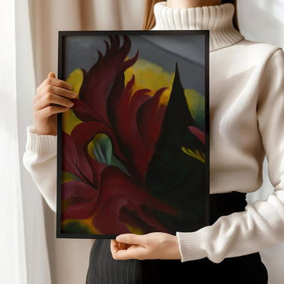 Georgia O'Keeffe - Red Maple | The Astonishing Painting in Glorious Giclee Print (available handframed or unframed)