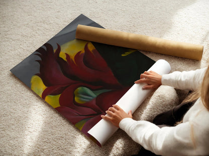 Georgia O'Keeffe - Red Maple | The Astonishing Painting in Glorious Giclee Print (available handframed or unframed)