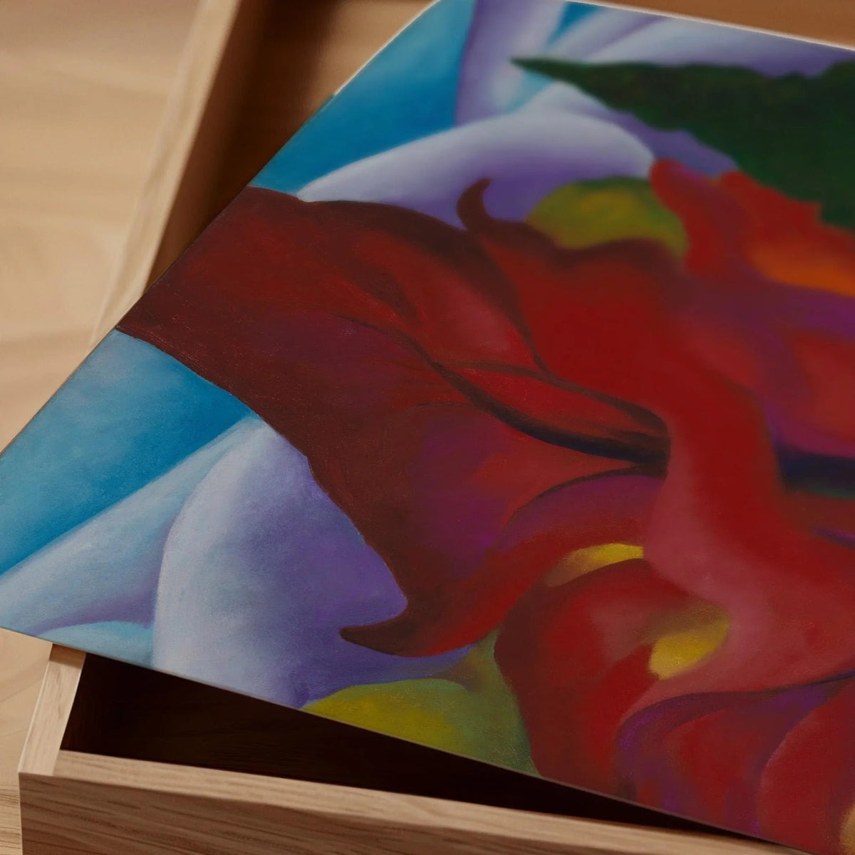Georgia O'Keeffe: Trees in Autumn Giclee Print - Handframed Fine Art