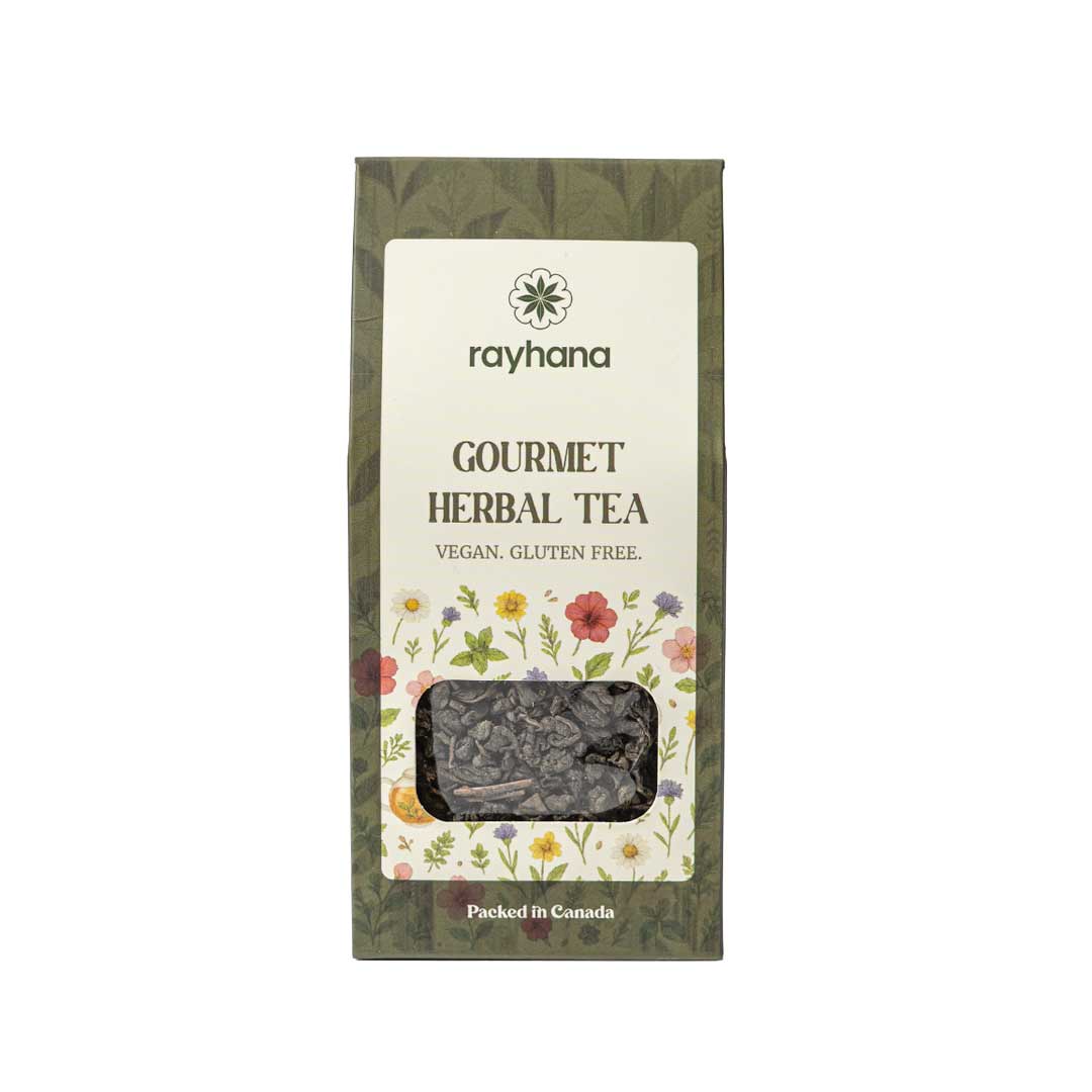 Thé Vert Poudre à Canon – Rayhana Organics – Feuilles Entières Roulées