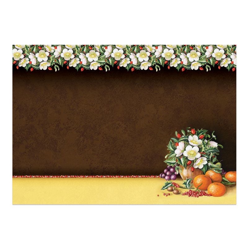 Kit de décoration sur pied "Vœux de saison" - Rose de Noël