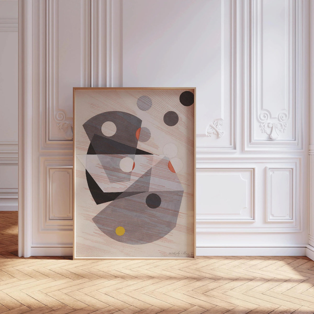 Estampe d'art Bauhaus de László Moholy-Nagy : Giclée moderne du milieu du siècle