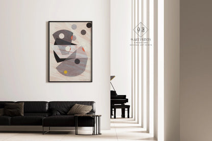 Estampe d'art Bauhaus de László Moholy-Nagy : Giclée moderne du milieu du siècle