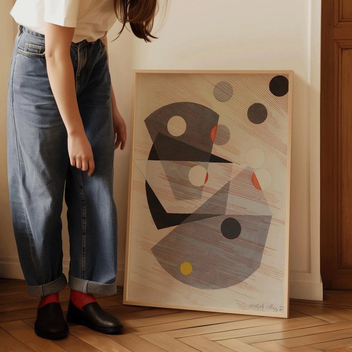 Estampe d'art Bauhaus de László Moholy-Nagy : Giclée moderne du milieu du siècle