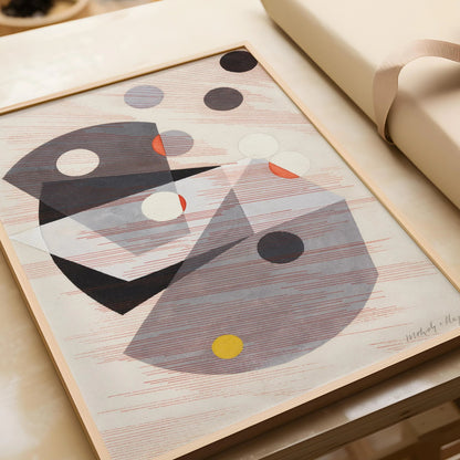 Estampe d'art Bauhaus de László Moholy-Nagy : Giclée moderne du milieu du siècle