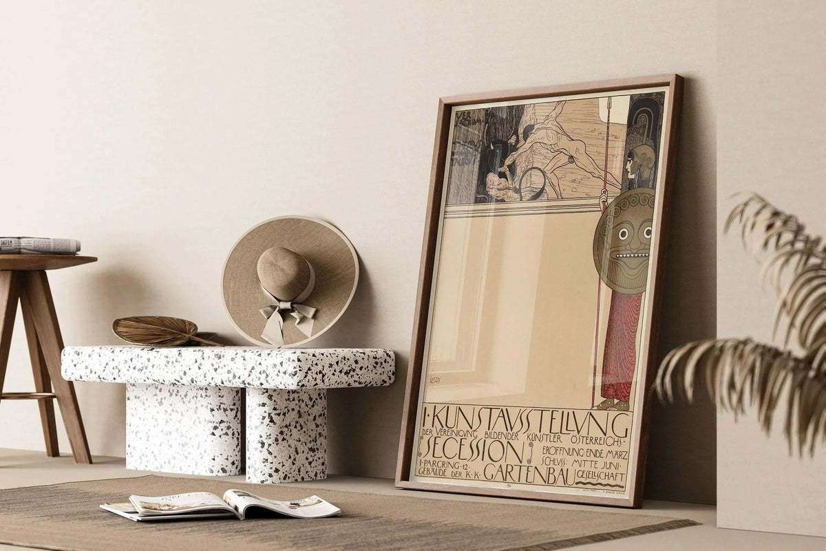 Gustav Klimt - Vienna Secession | Famous Vintage Art Exhibition Poster (available handframed or unframed)