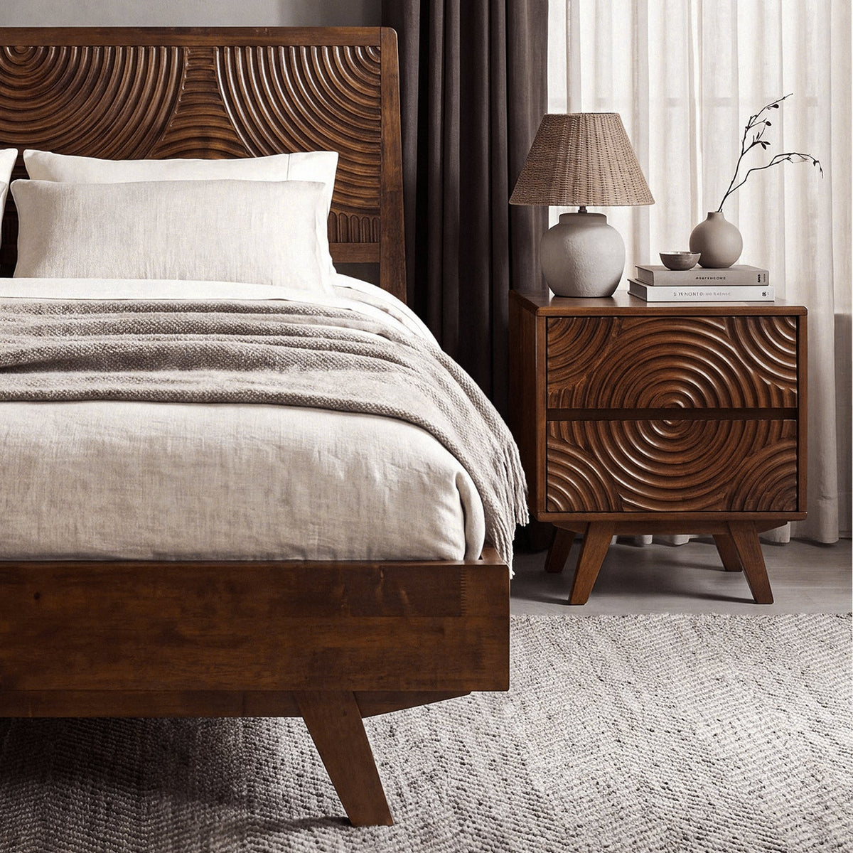 Harmony Solid Wood Bed Frame