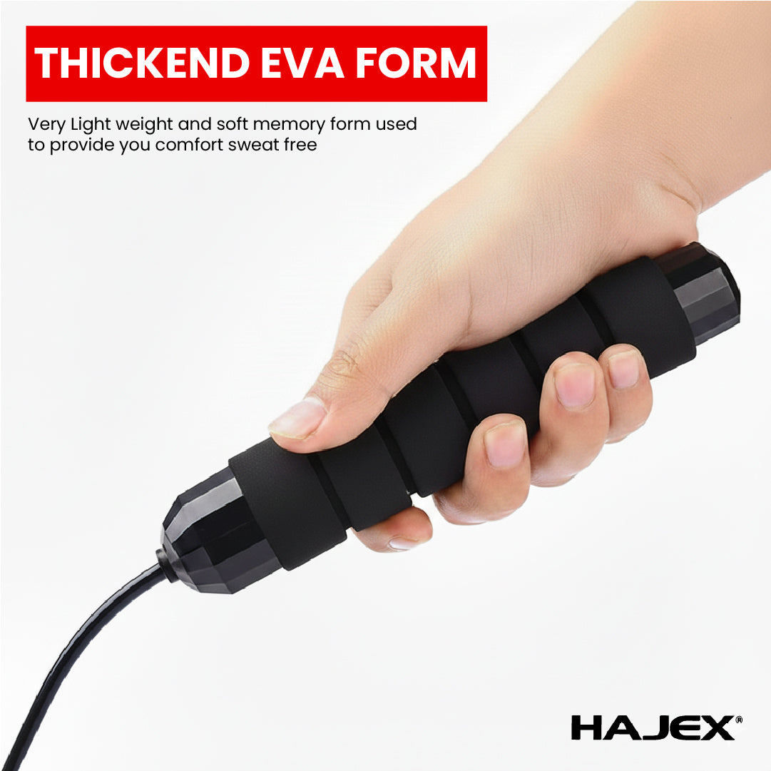 HAJEX Adjustable Jump Rope - PVC Coated Steel Wire
