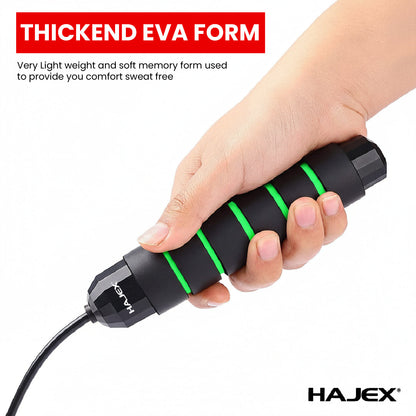 HAJEX Adjustable Jump Rope - PVC Coated Steel Wire