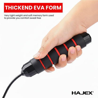 HAJEX Adjustable Jump Rope - PVC Coated Steel Wire