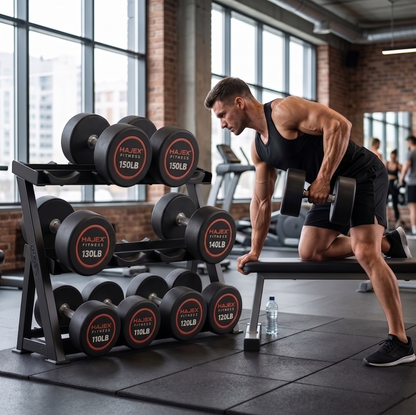 HAJEX Round Dumbbells 5 to 150 LB (Elite Series)