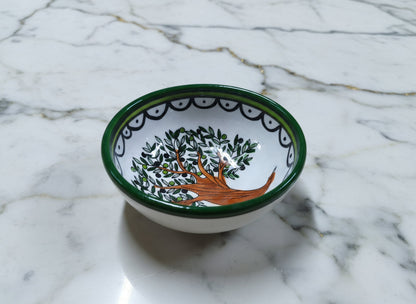 Grand saladier en céramique d'Hébron fait à la main | Poterie palestinienne, sans danger pour les aliments, motif peint à la main