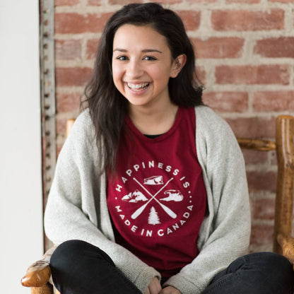Women's Crest T-Shirt, Canada Red