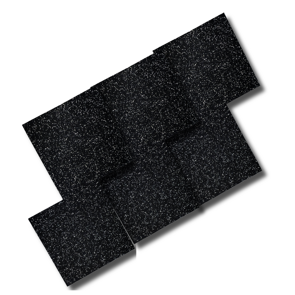 HAJEX Tapis de Sol Durs pour Salle de Sport - Lot de 6