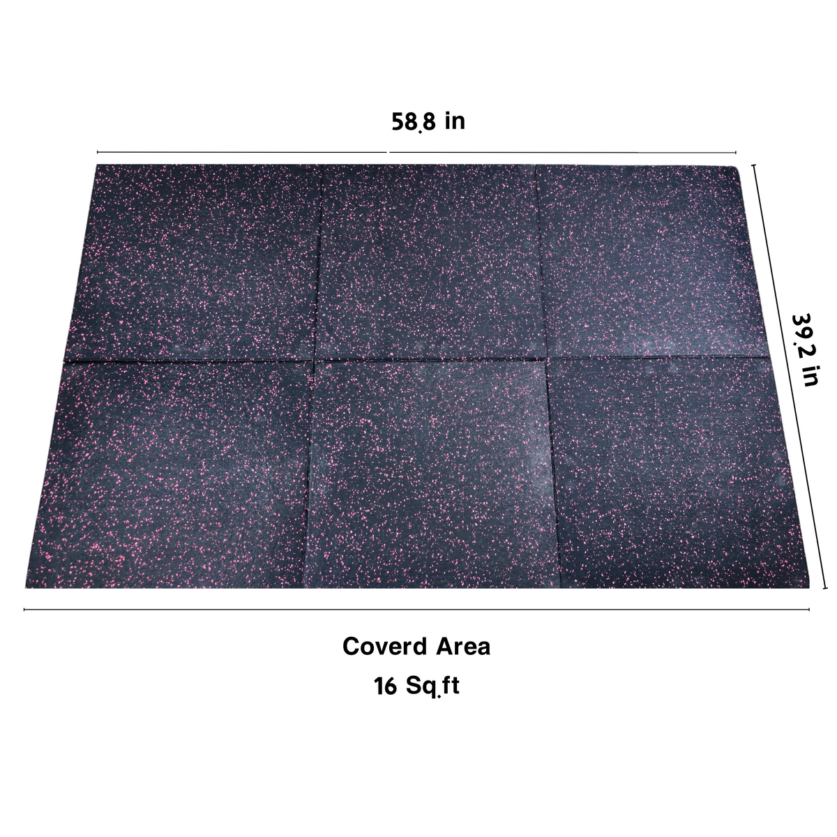 HAJEX Tapis de Sol Durs pour Salle de Sport - Lot de 6